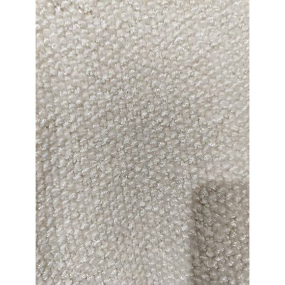 3207) DKNY Hand Knit Cottageore Wool Blend Button Up Cream Vest Size Medium - Picture 5 of 6